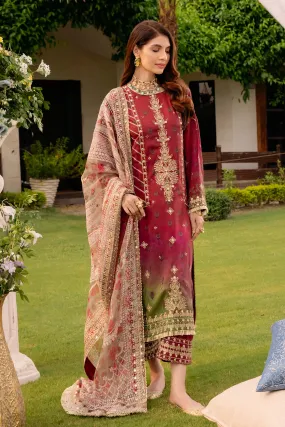 3-Pc Charizma Unstitched Embroidered Swiss Lawn With Chiffon Dupatta CSM-3-01