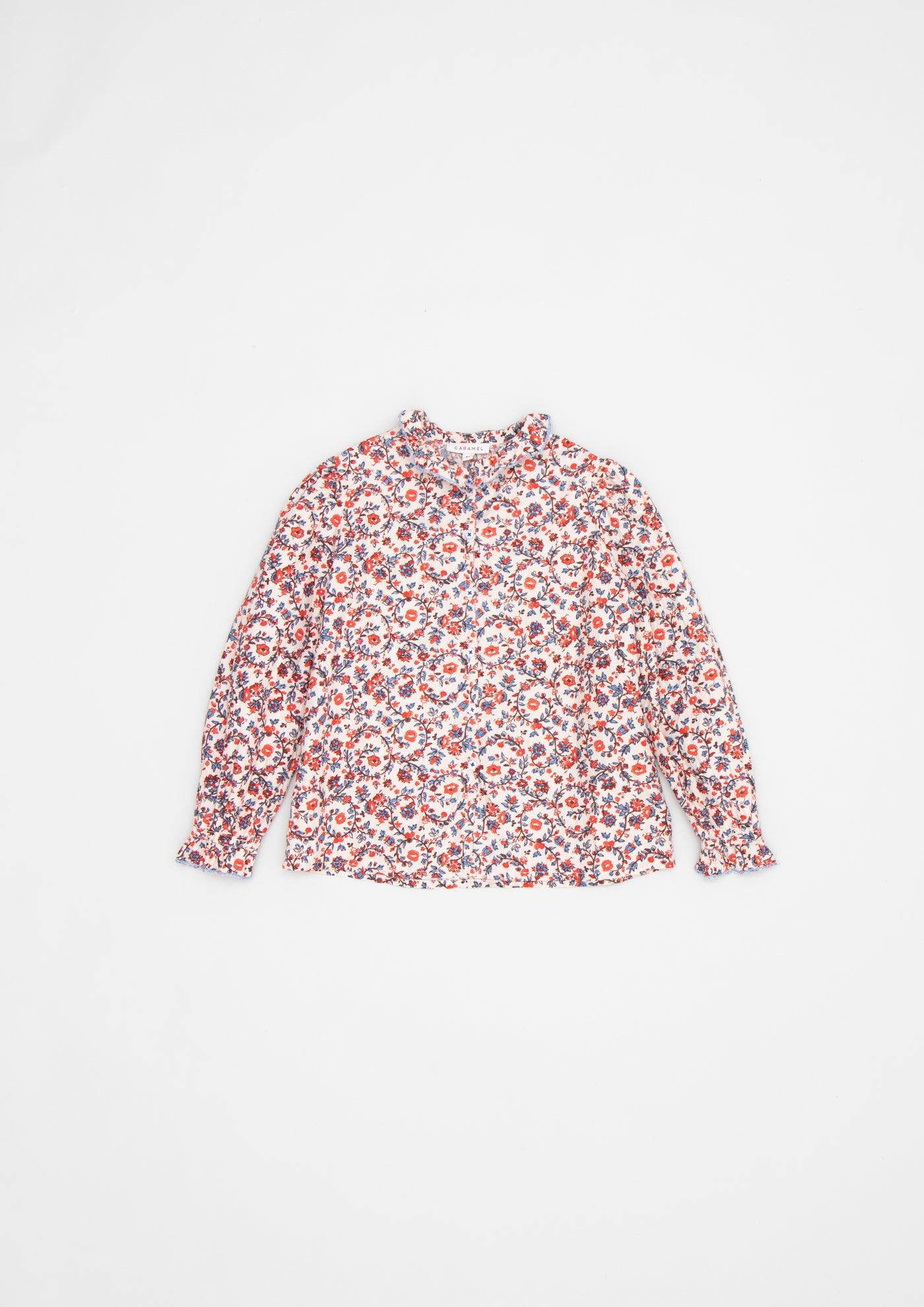 [40%OFF] MADISON BLOUSE-CREAM FLORAL