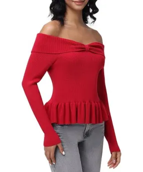 525 Morgan Off-the-Shoulder Sweater