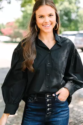 All On You Black Button Down Tunic