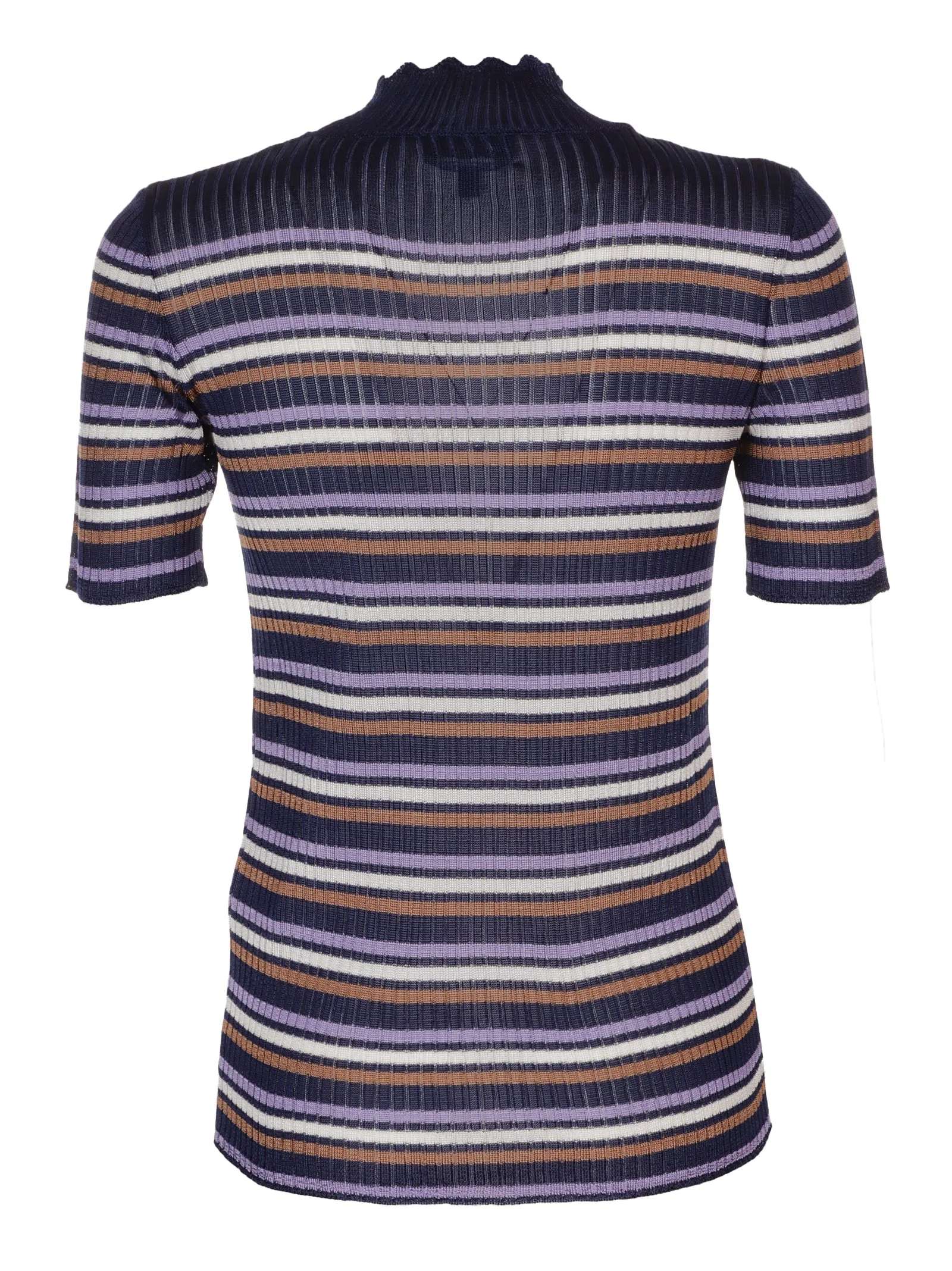 A.P.C. Striped Short-Sleeved Knit Top