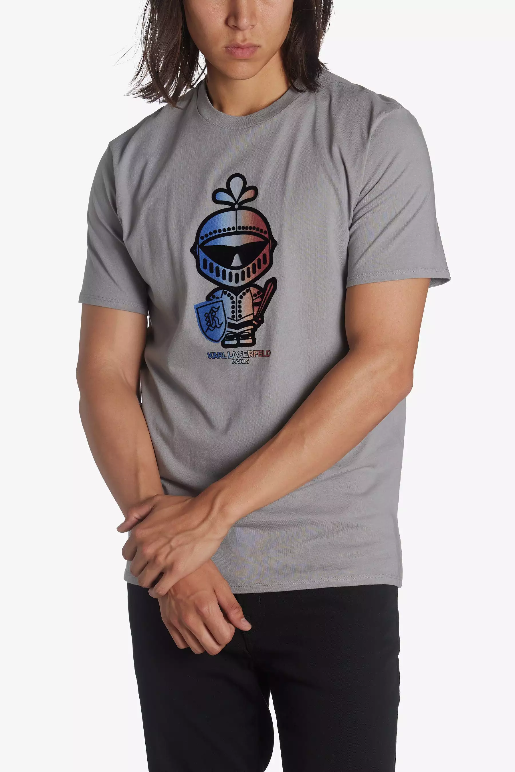 Armor Printed Karl Short Sleeve Crew Neck T-Shirt