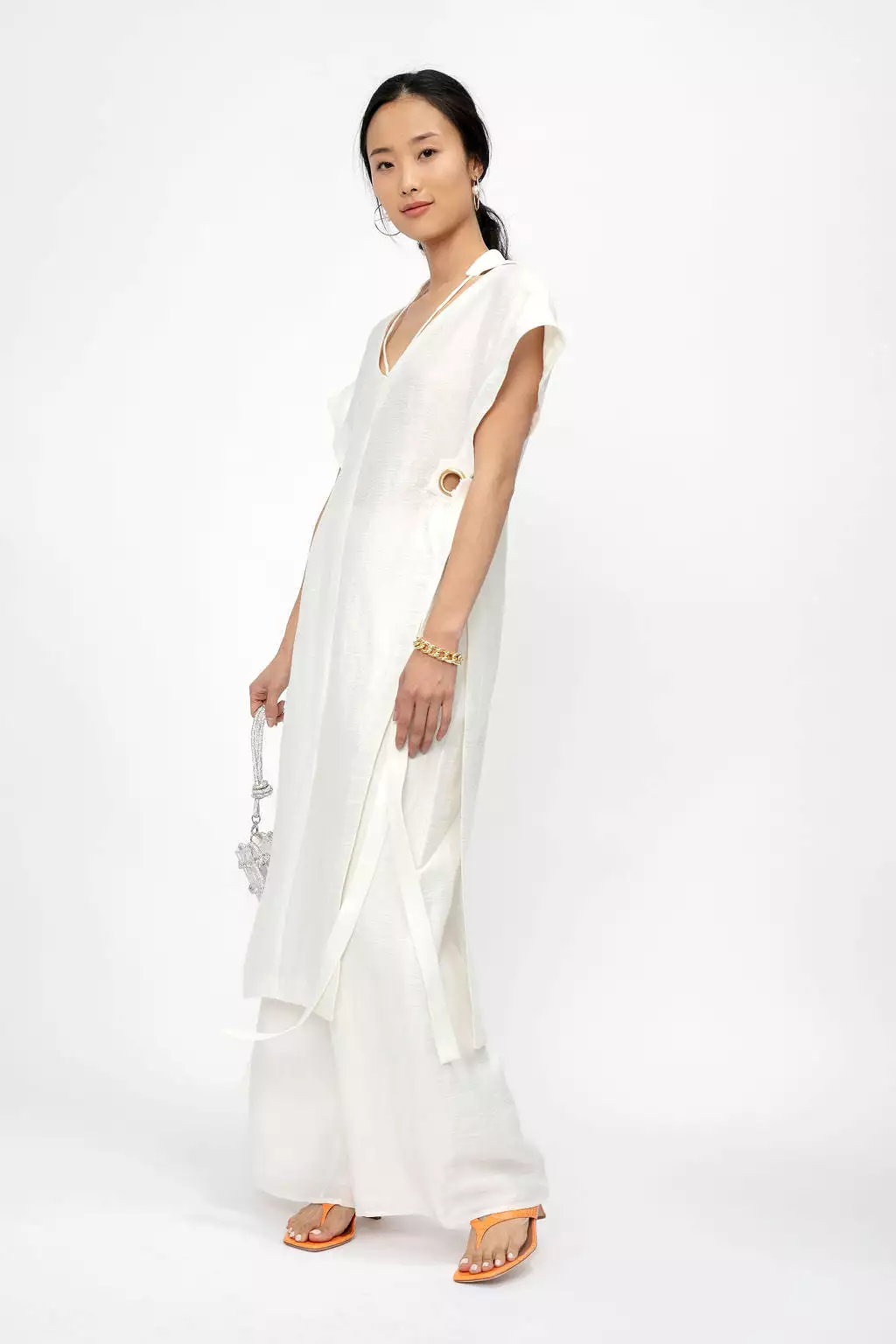 Aston Tunic Top in Off White