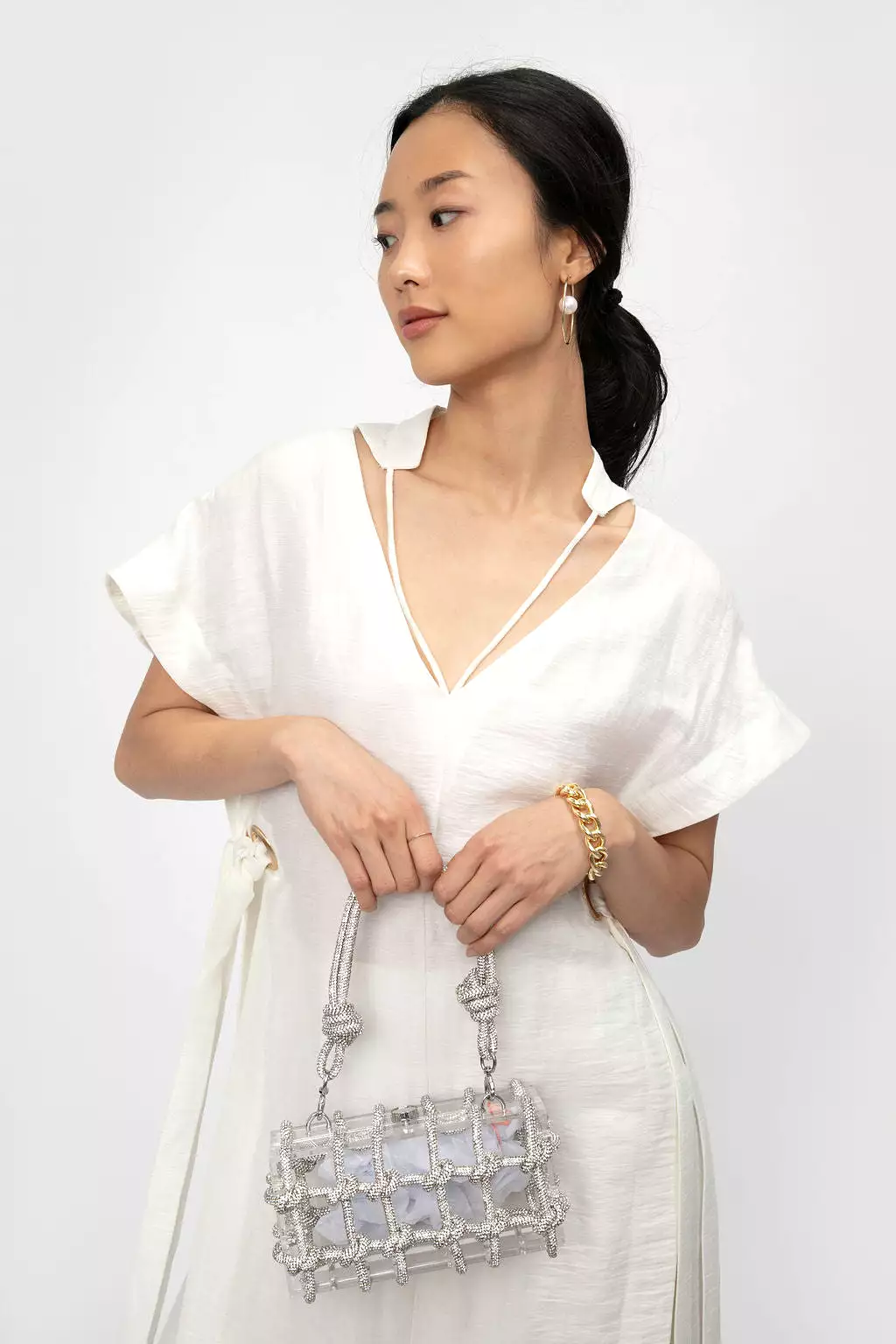 Aston Tunic Top in Off White