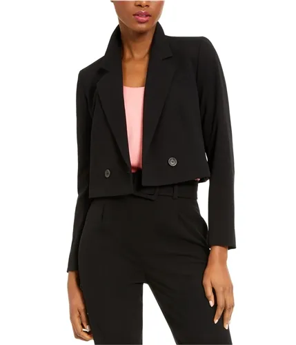 Bar Iii Womens Solid Double Breasted Blazer Jacket