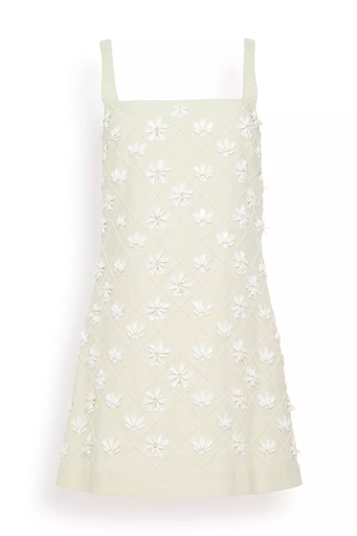 Barton Dress in Cream/White