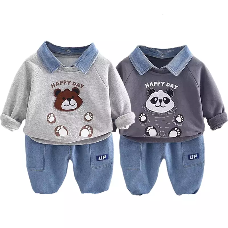 Bear Panda  Sweater + Pants Set