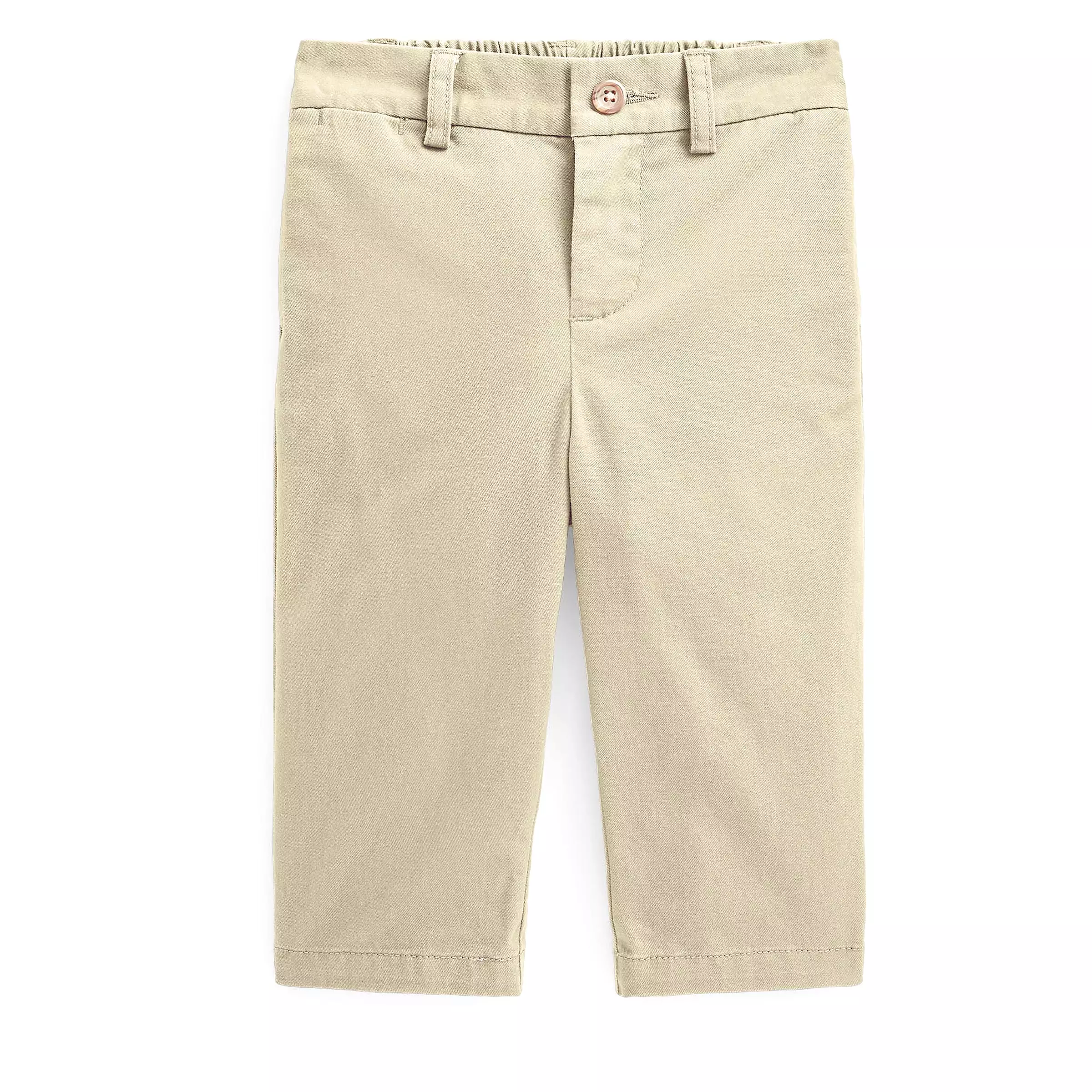 Beige Stretch Chino Pants