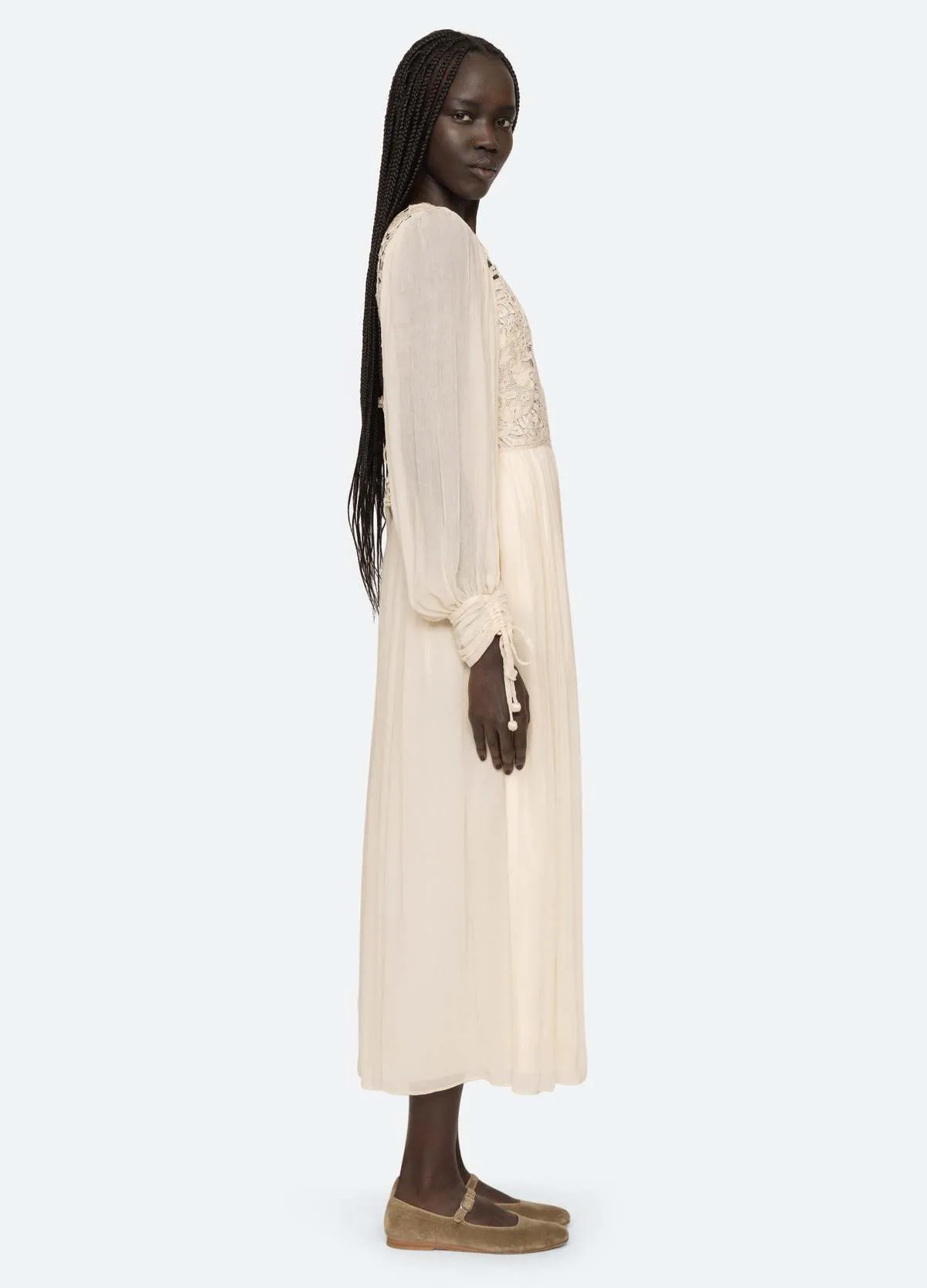 Bente L/S Dress - cream