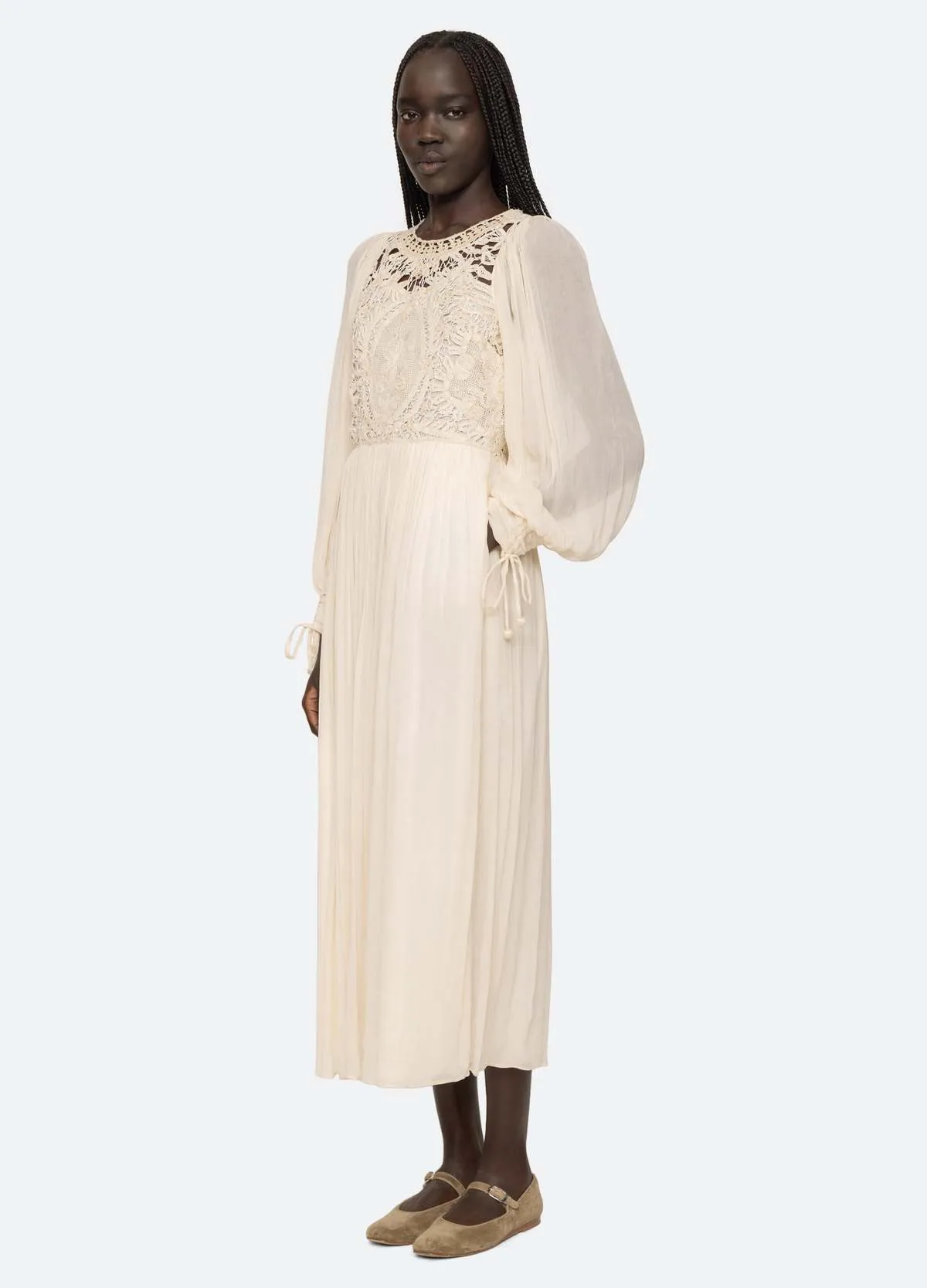 Bente L/S Dress - cream