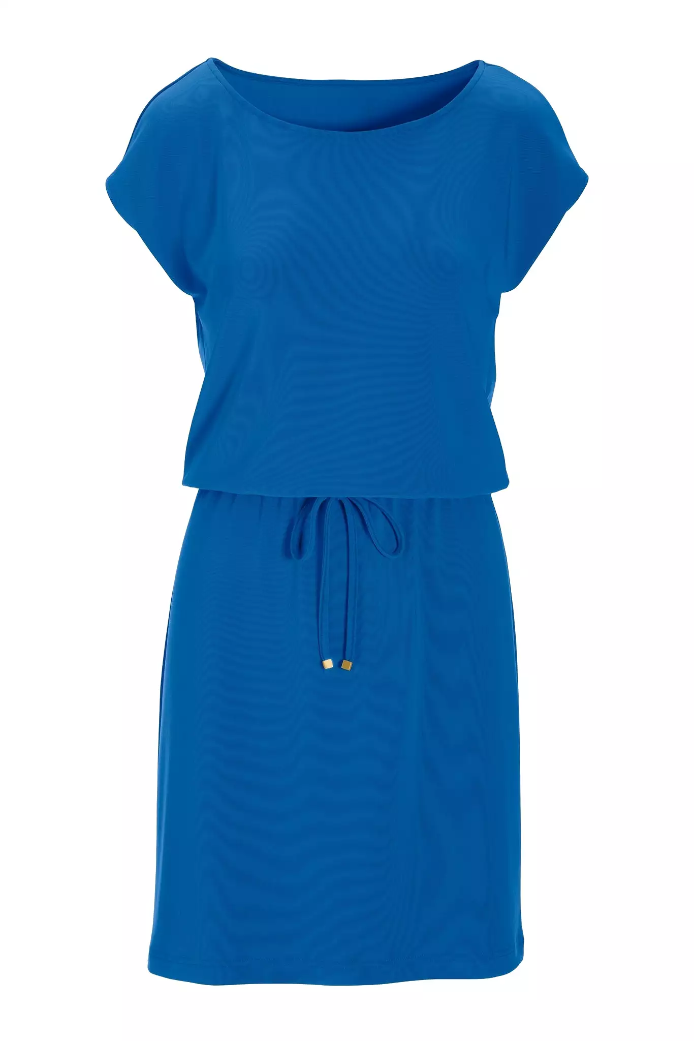 Beyond Travel Drawstring-Waist Short Dress Classic Blue