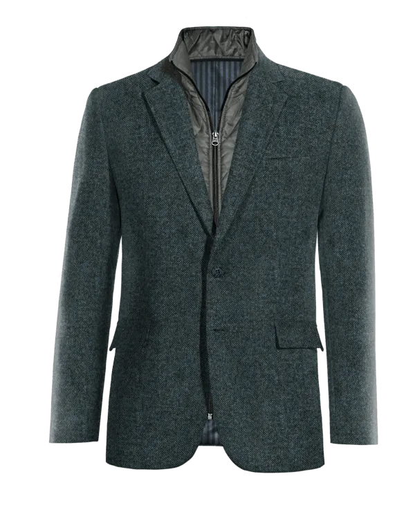  Blazer azul de donegal tweed edición limitada