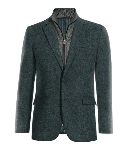  Blazer azul de donegal tweed edición limitada