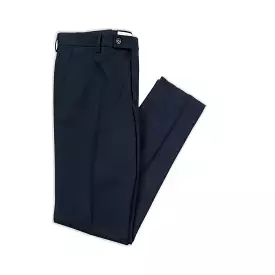 Boris Chino Pants Soft Cotton Panama (dark blue)