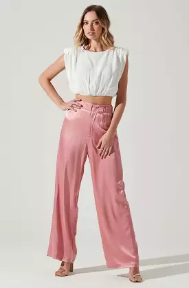 Brigitta Satin Wide Leg Pants