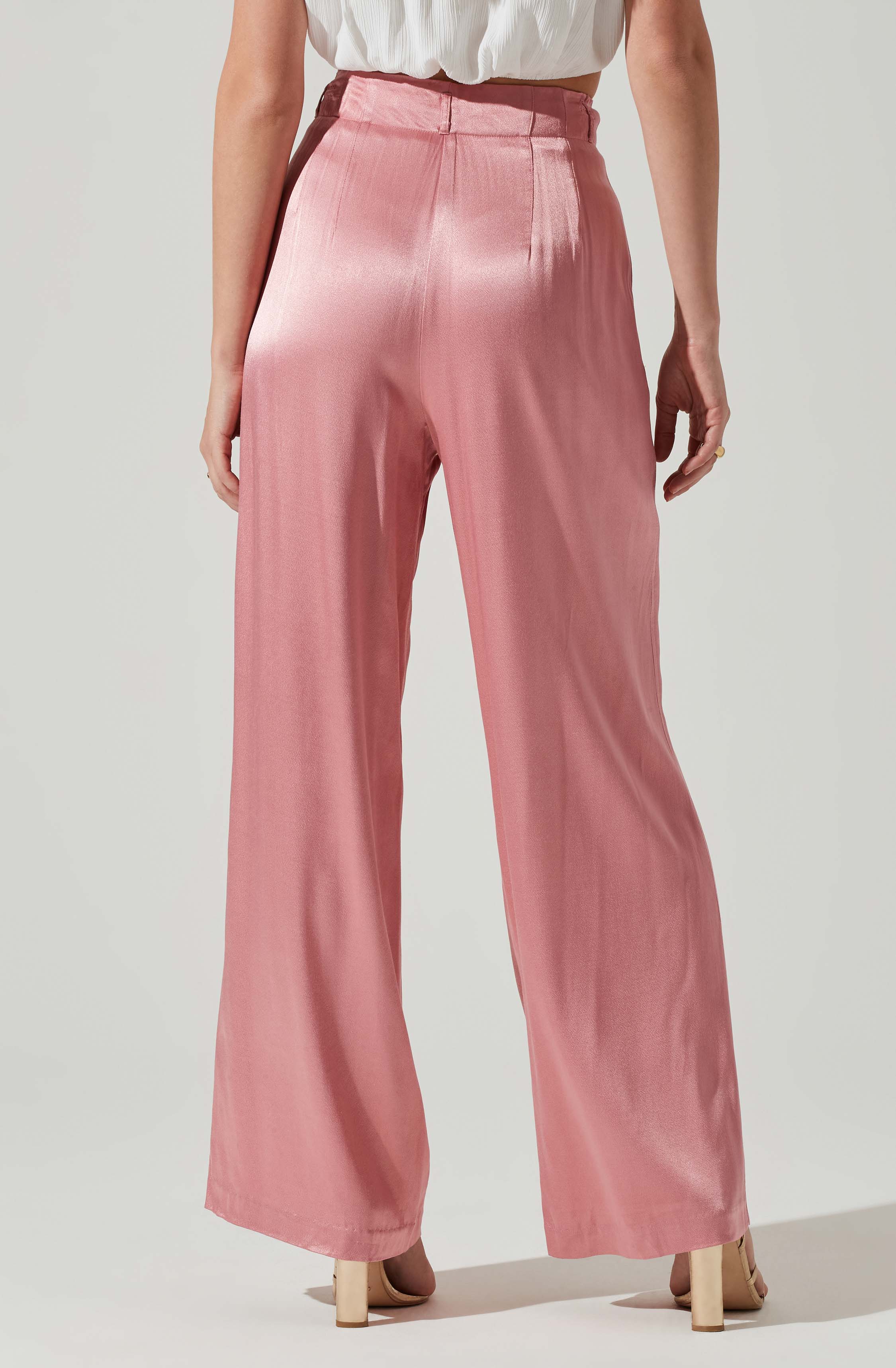 Brigitta Satin Wide Leg Pants