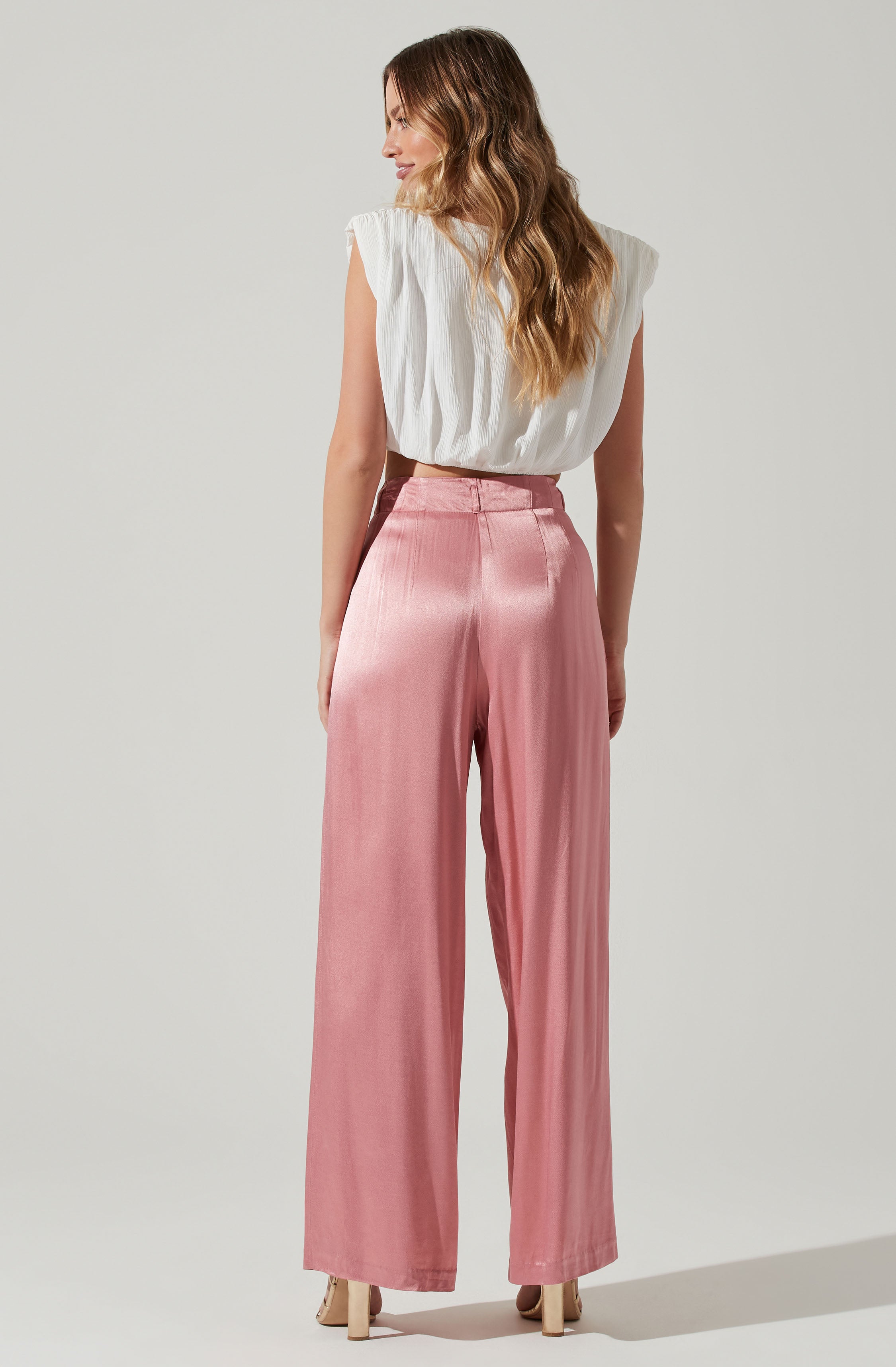 Brigitta Satin Wide Leg Pants