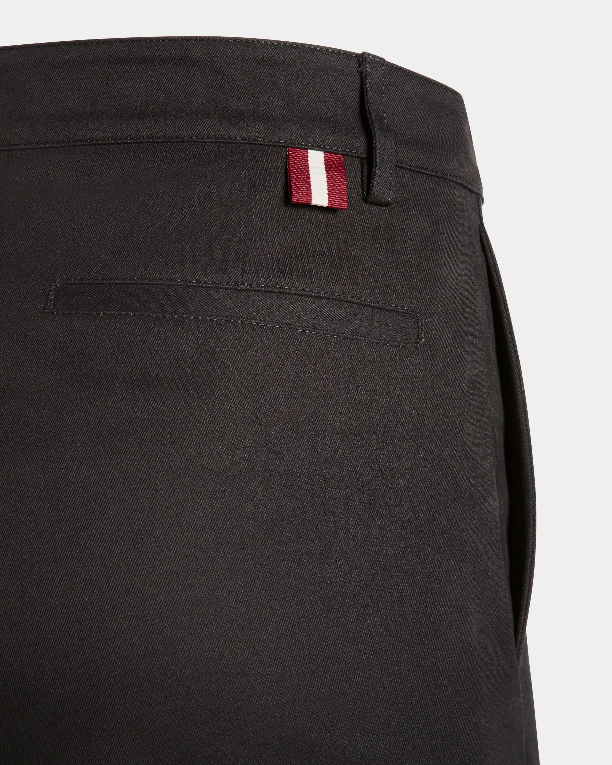 Chino Pants In Black Cotton 