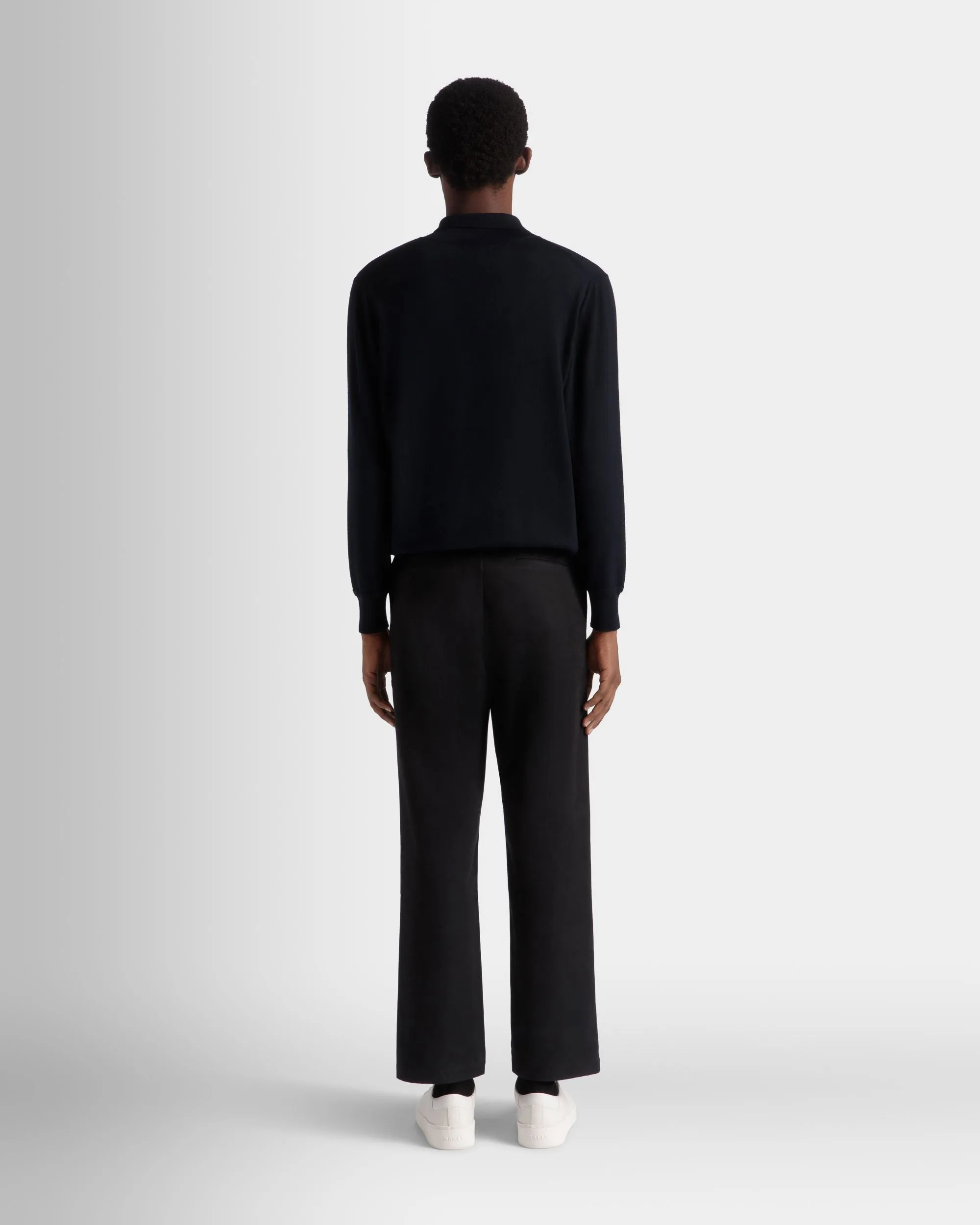 Chino Pants In Black Cotton 