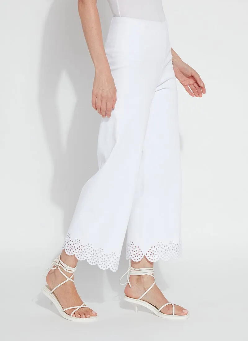 CROPPED EMBROIDERED EYELET WIDE LEG (26 INSEA