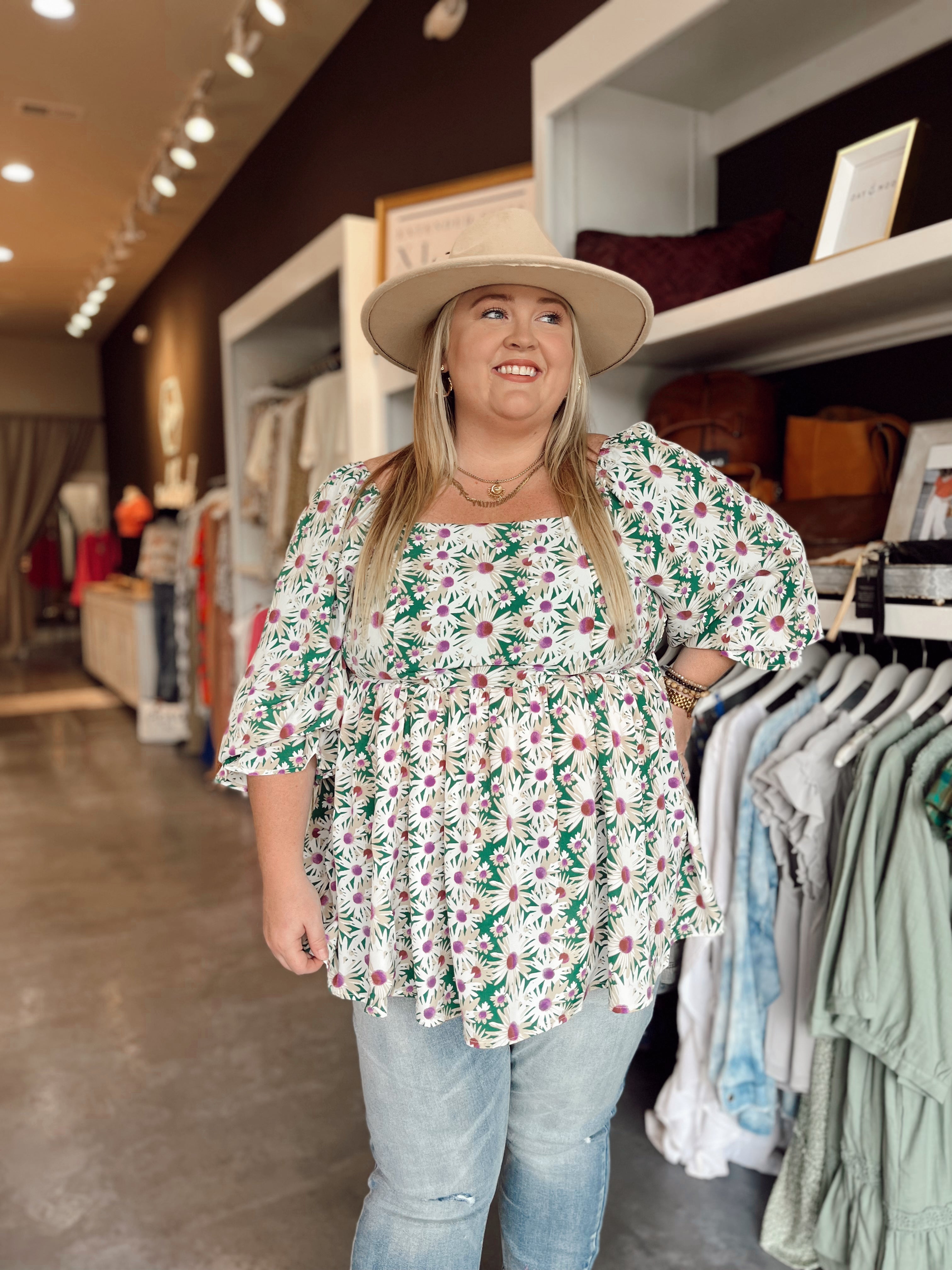 Daisy Duke Green Blouse