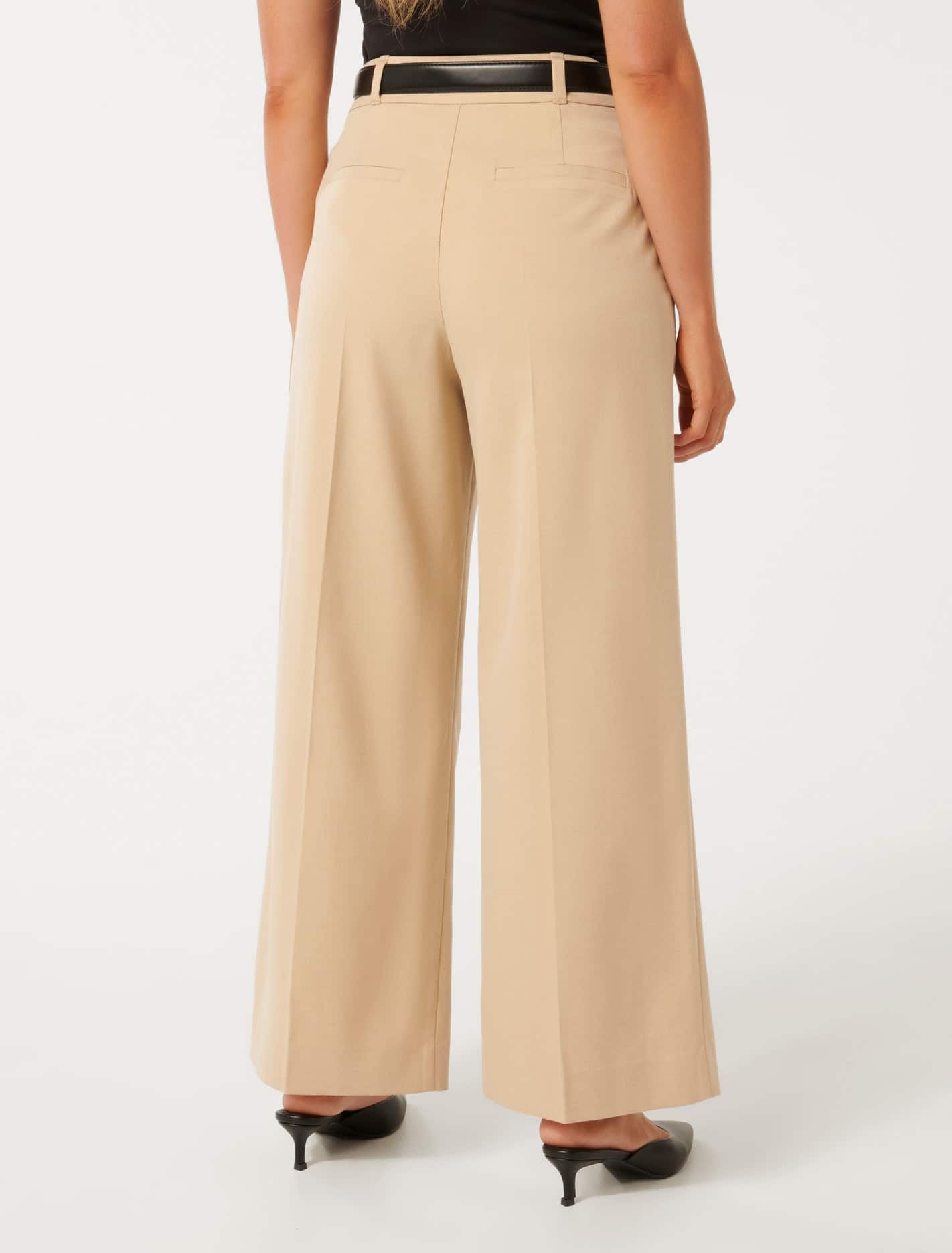 Edweena Petite Belted Wide Leg Pants