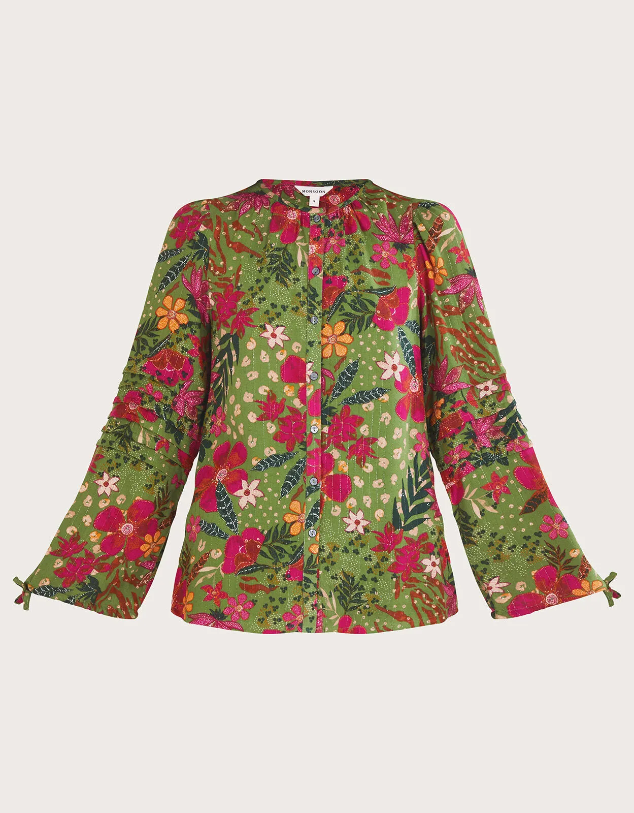 Floral Print Blouse Green