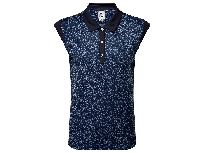 FootJoy Women's Cap Sleeve Print Interlock Polo