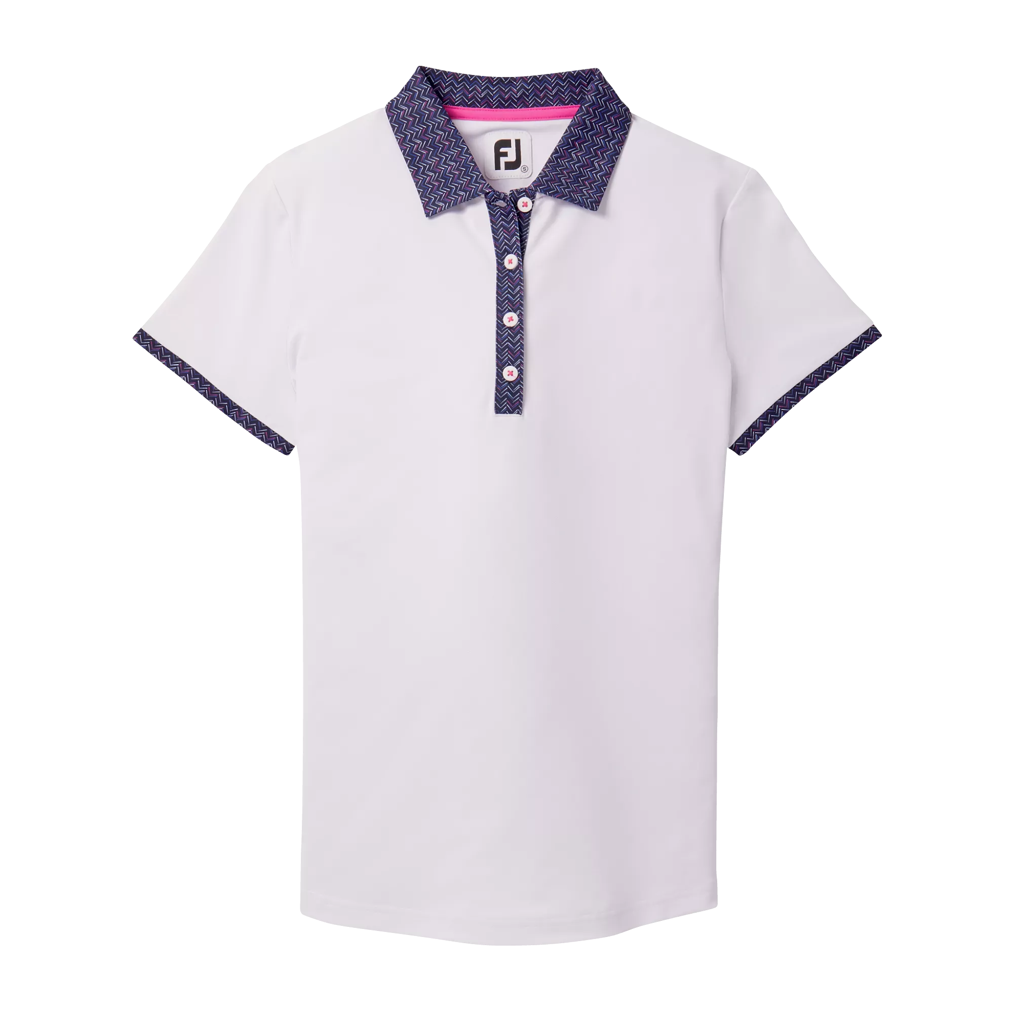 FootJoy Women's SS Print Trim Polo