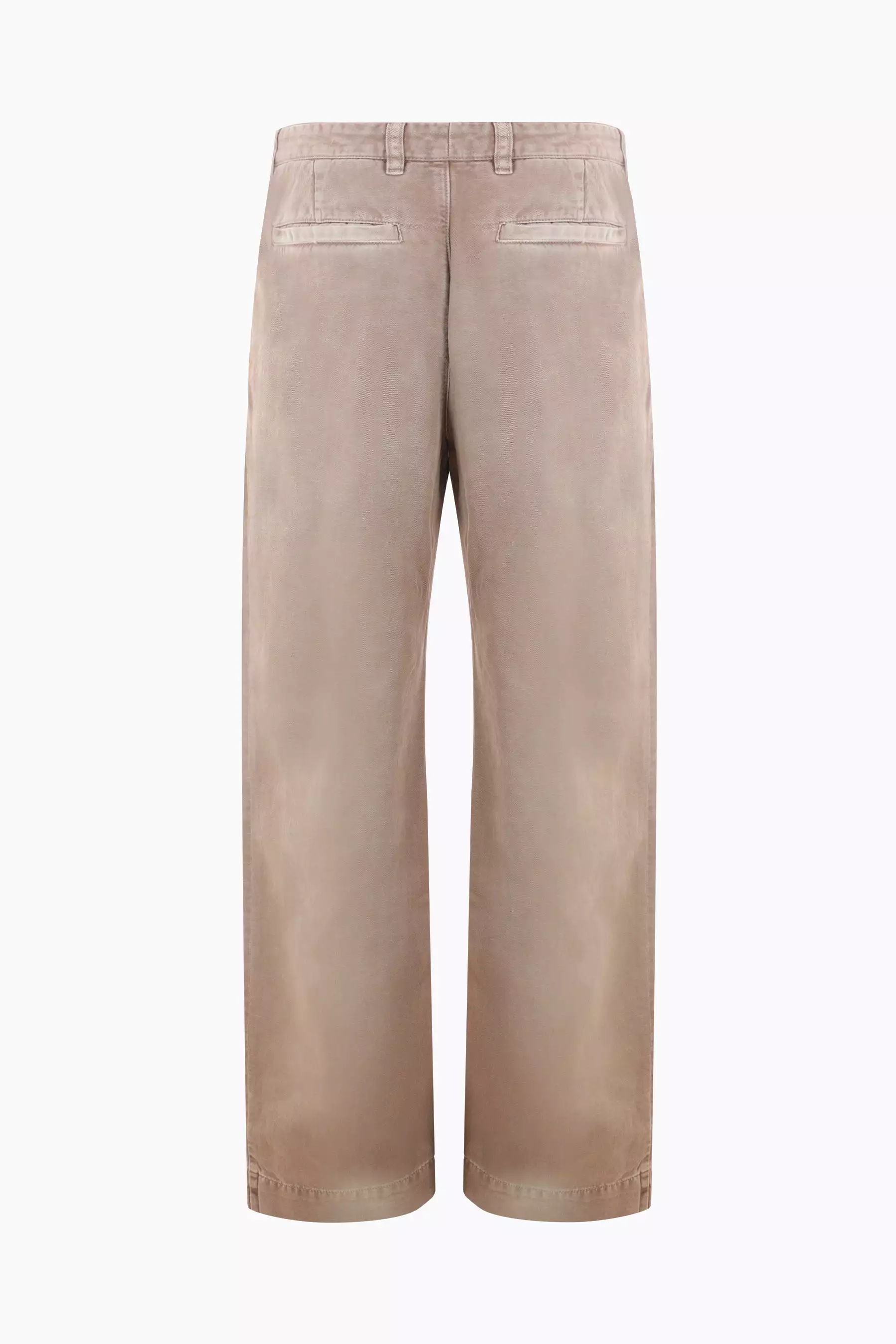 Fraser Pleated cotton and linen chino pants