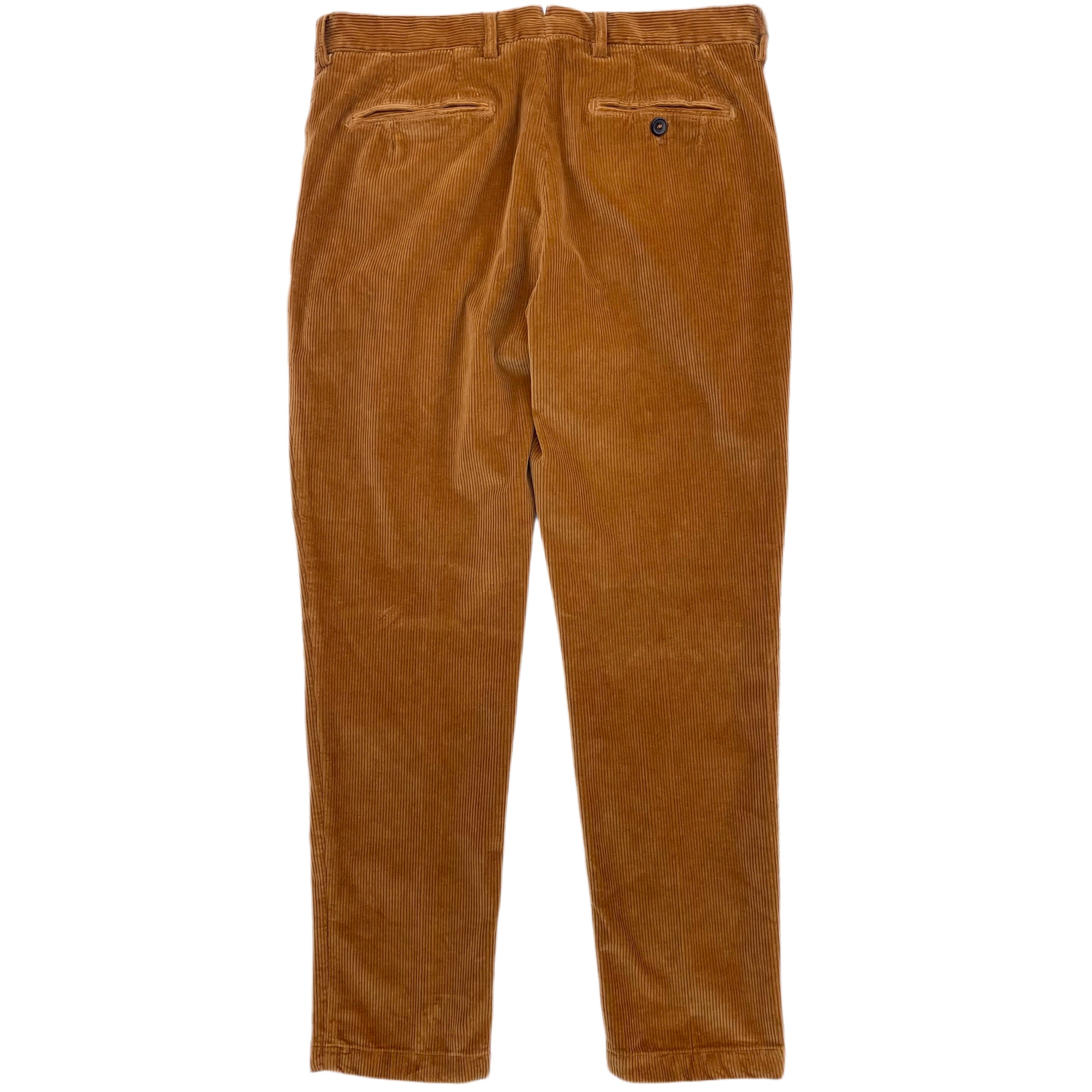 FRESH Corduroy Pleated Chino Pants In Biscuit