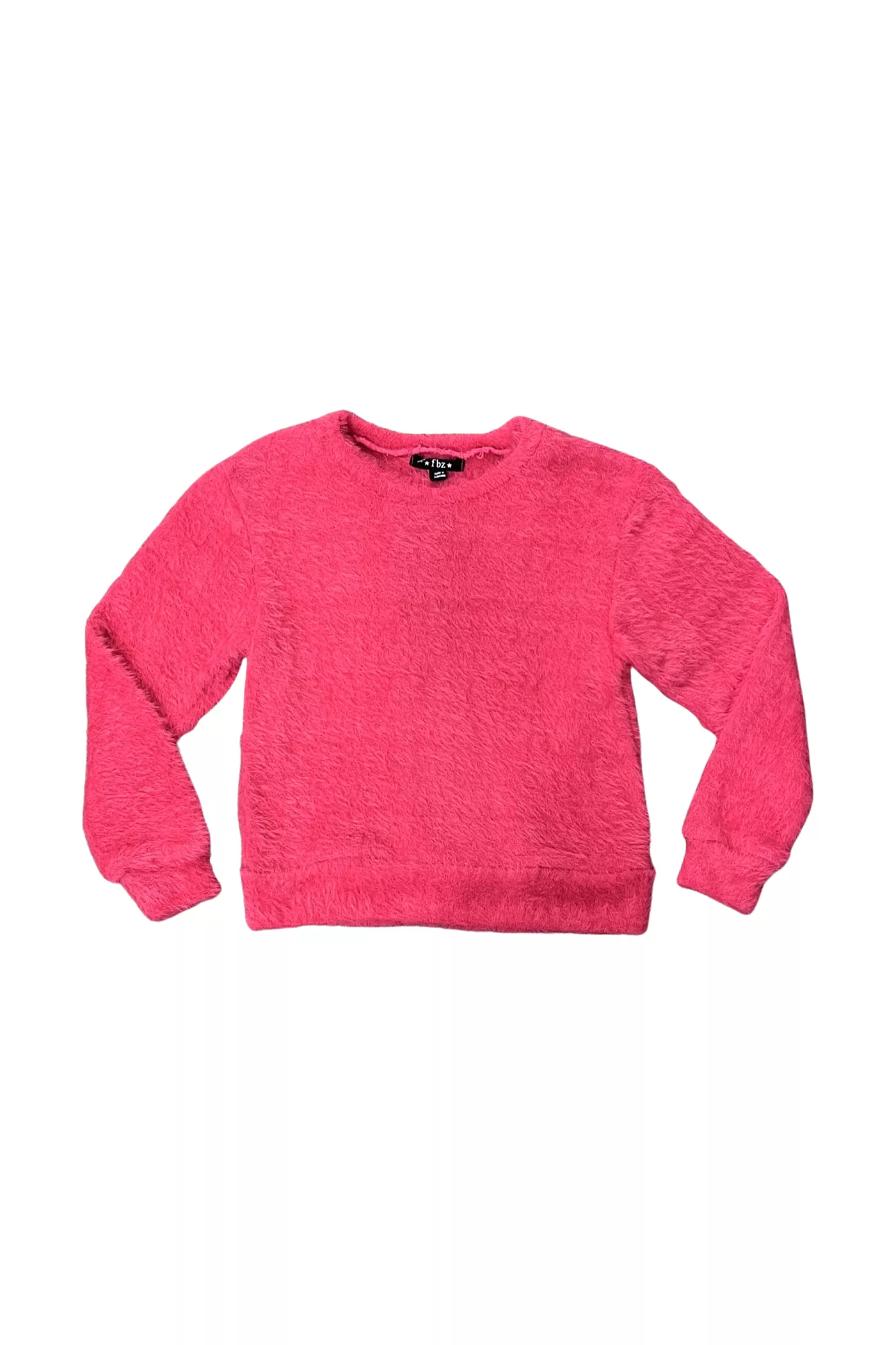 Fuchsia Fuzzy Crewneck Sweater