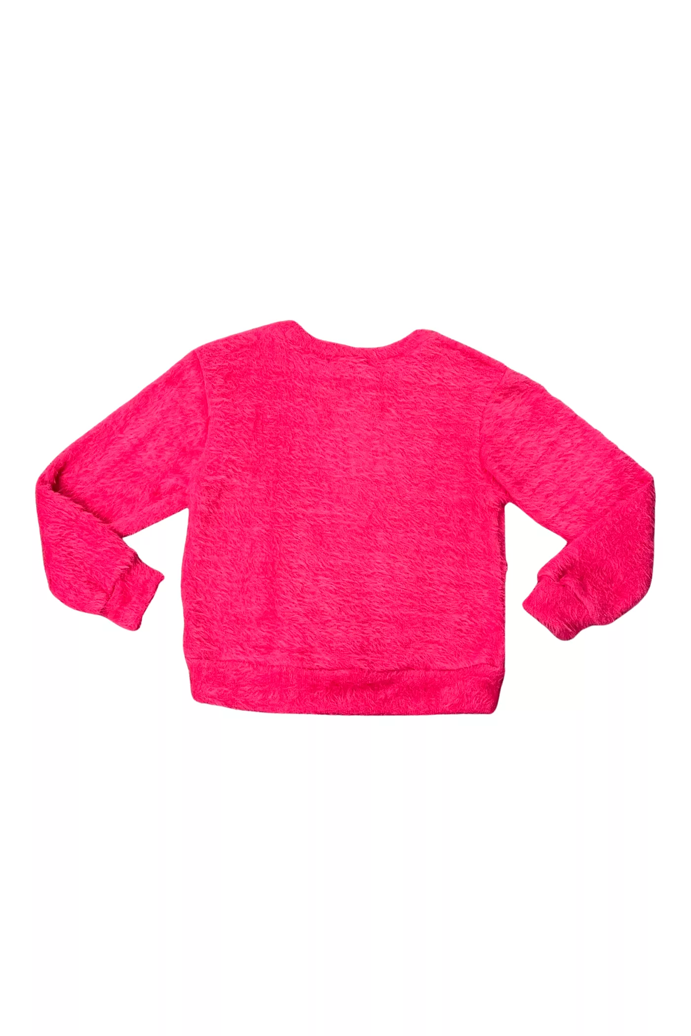 Fuchsia Fuzzy Crewneck Sweater