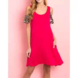 Fuchsia Knit Shift Dress