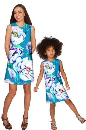 Gentle You Adele Shift Floral Mother Daughter Dress