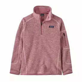 Girls' Patagonia | Better Sweater Quarter Zip Fleece | Seafan Pink