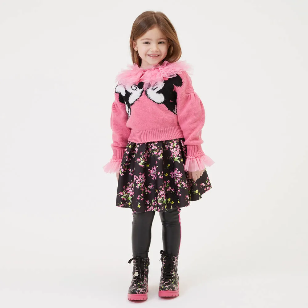 Girls Pink Disney Sweater 