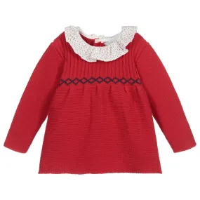 Girls Red Knitted Sweater