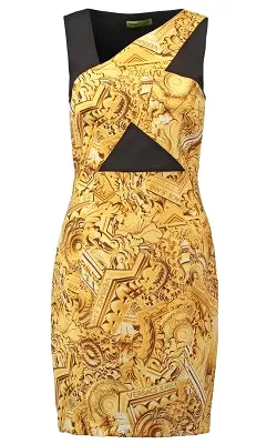 Gold Shift Dress