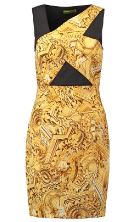 Gold Shift Dress