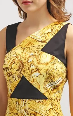 Gold Shift Dress