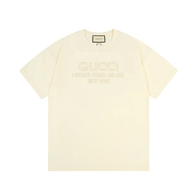 Gucci pure embroidery printed logo short-sleeved T-shirt Off-White 1.3