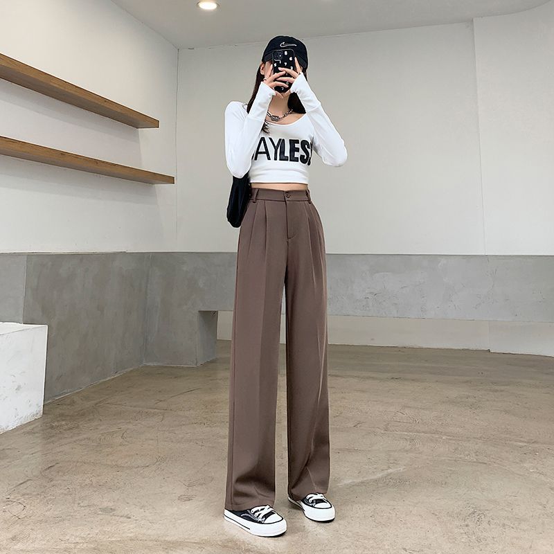 High-Waist Wide-Leg Trousers dd30