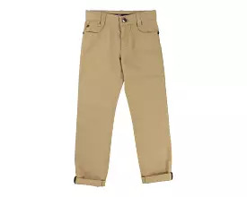 Hugo Boss Kids J24501 232 Five Pocket Cotton Chino Pants Stone 4 - 16 Years