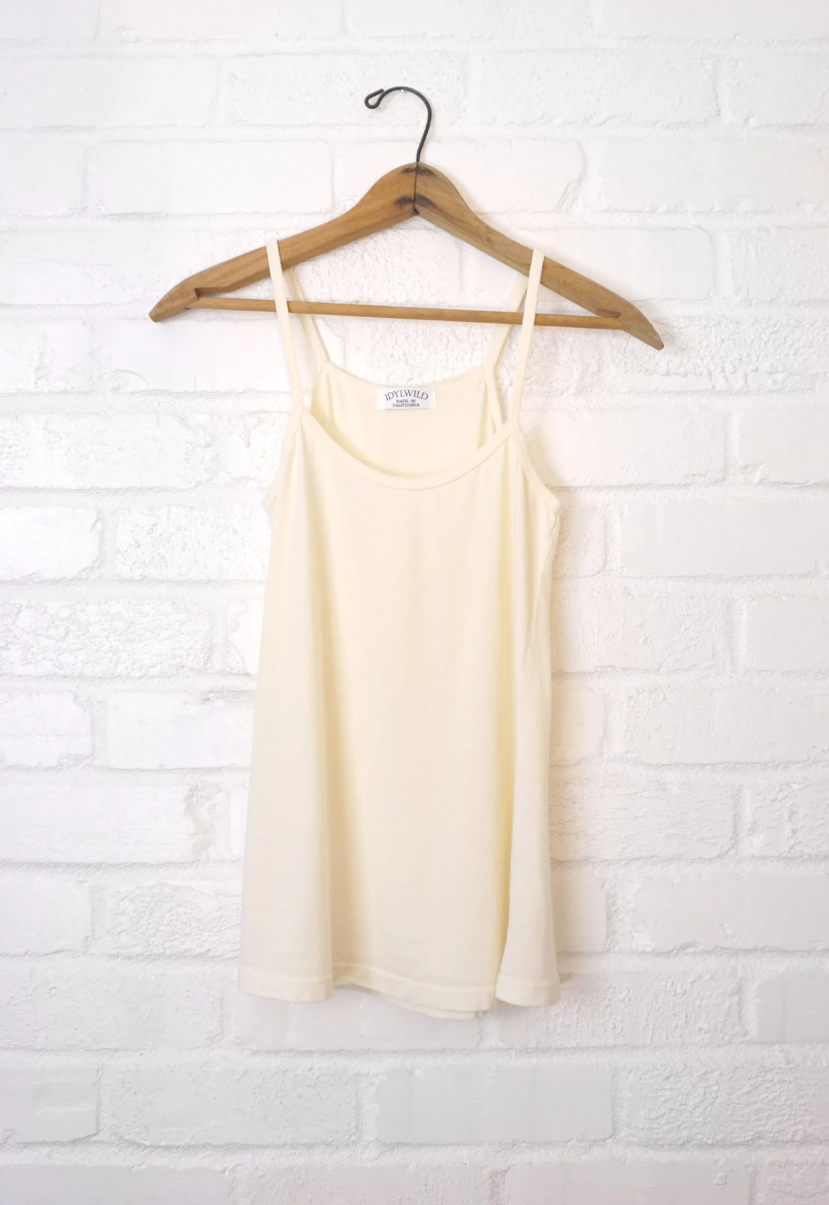 Idylwild Spaghetti Strap Tank - Whipped Cream