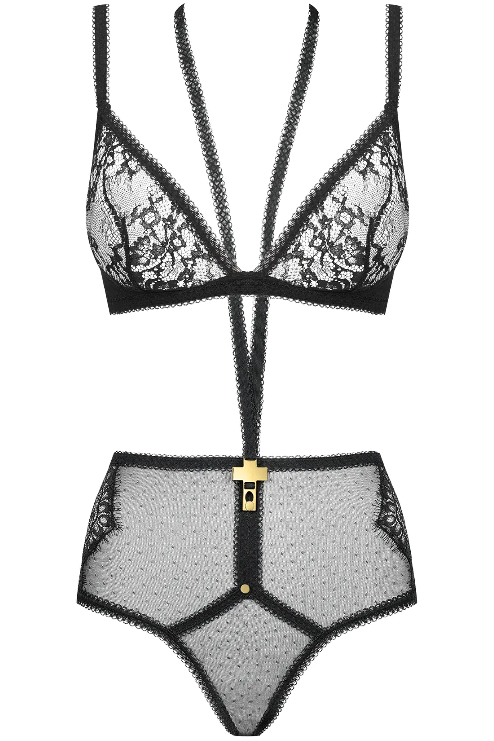 Inspiration Divine Triangle Bra & Harness Brief