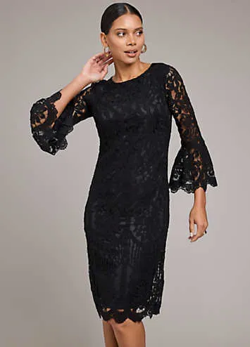 Kaleidoscope Black Lace Shift Dress