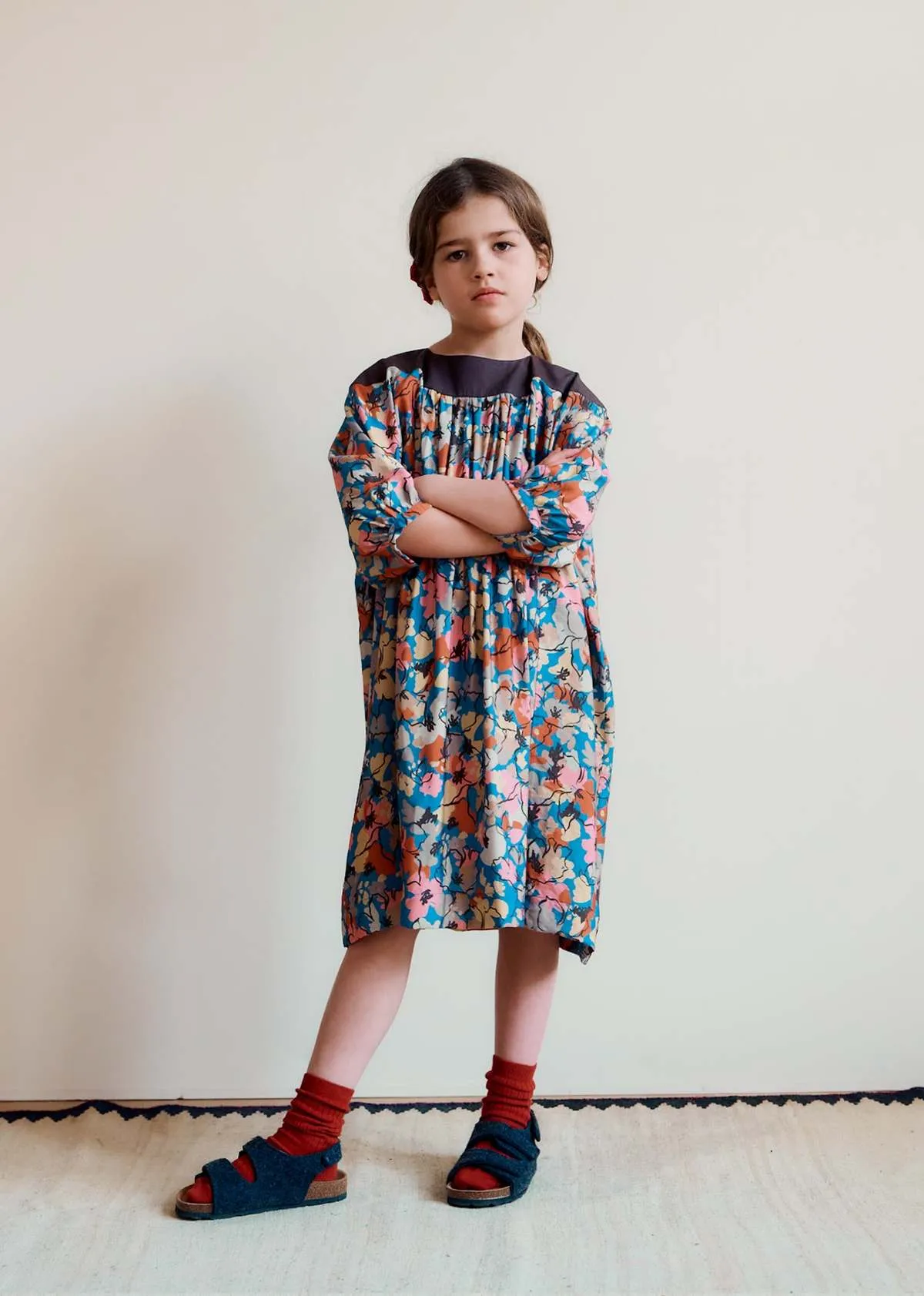 Kids Caramel TAYLEN CHILDREN'S DRESS - FLORAL PRINT