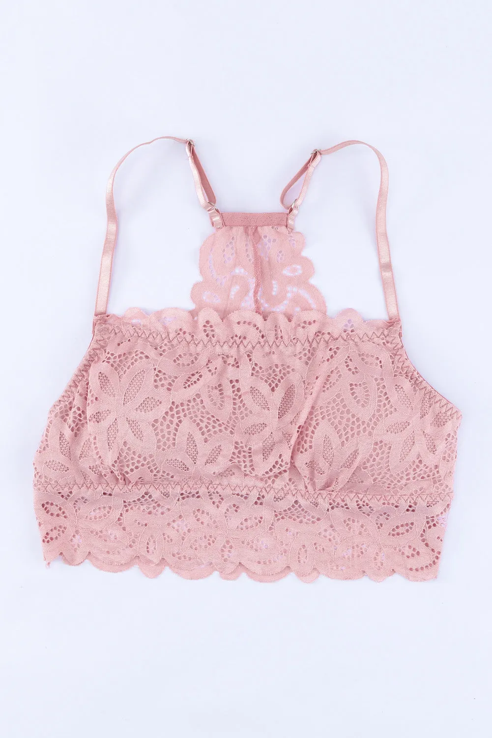 Lace Crochet Spaghetti Strap Bralette