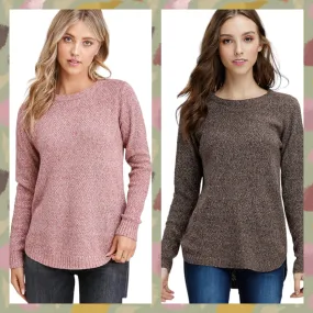 LONG SLEEVE TEXTURED SWEATER